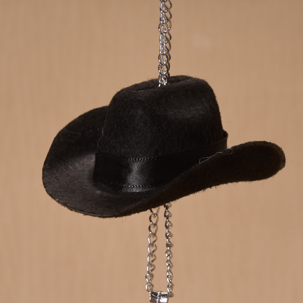 Christianartworkshop Cowboy Hat Compass Wooden Cross Car Pendant: Timeless Token of Steady Heavenly Guidance - image 3