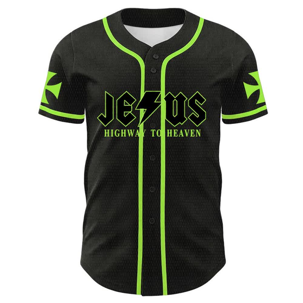 Christianartworkshop Jesus Highway To Heaven Lion Of Judah Unisex Baseball Jersey - image 17