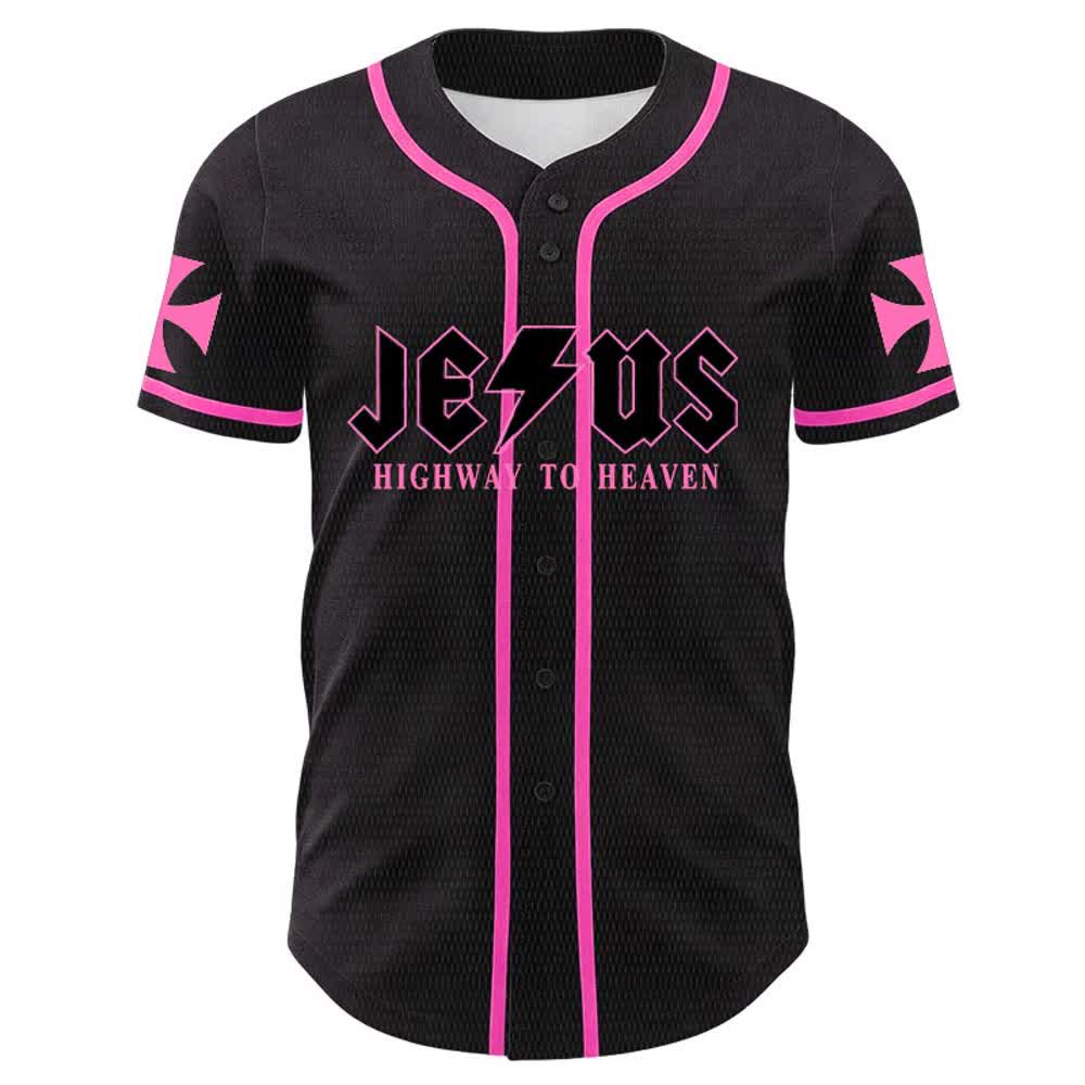 Christianartworkshop Jesus Highway To Heaven Lion Of Judah Unisex Baseball Jersey - image 23
