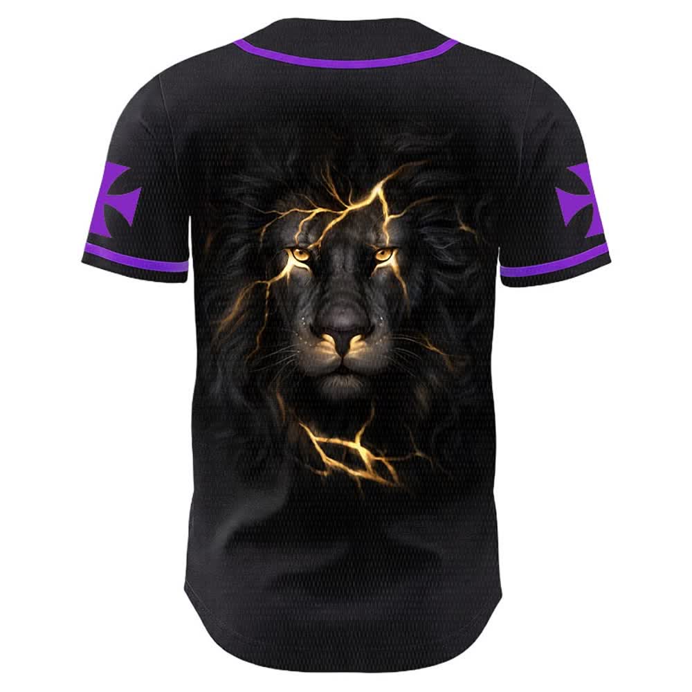 Christianartworkshop Jesus Highway To Heaven Lion Of Judah Unisex Baseball Jersey - image 19