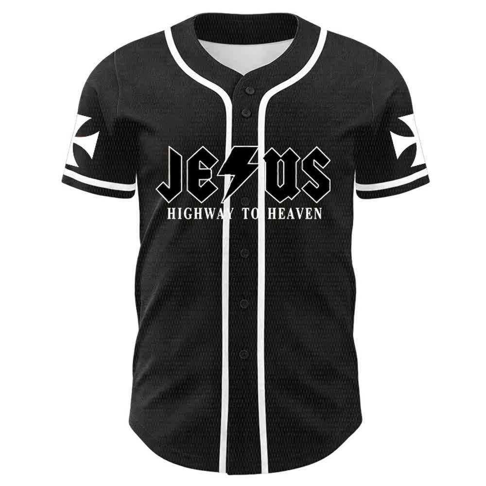 Christianartworkshop Jesus Highway To Heaven Lion Of Judah Unisex Baseball Jersey - image 5