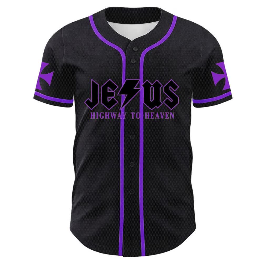 Christianartworkshop Jesus Highway To Heaven Lion Of Judah Unisex Baseball Jersey - image 20