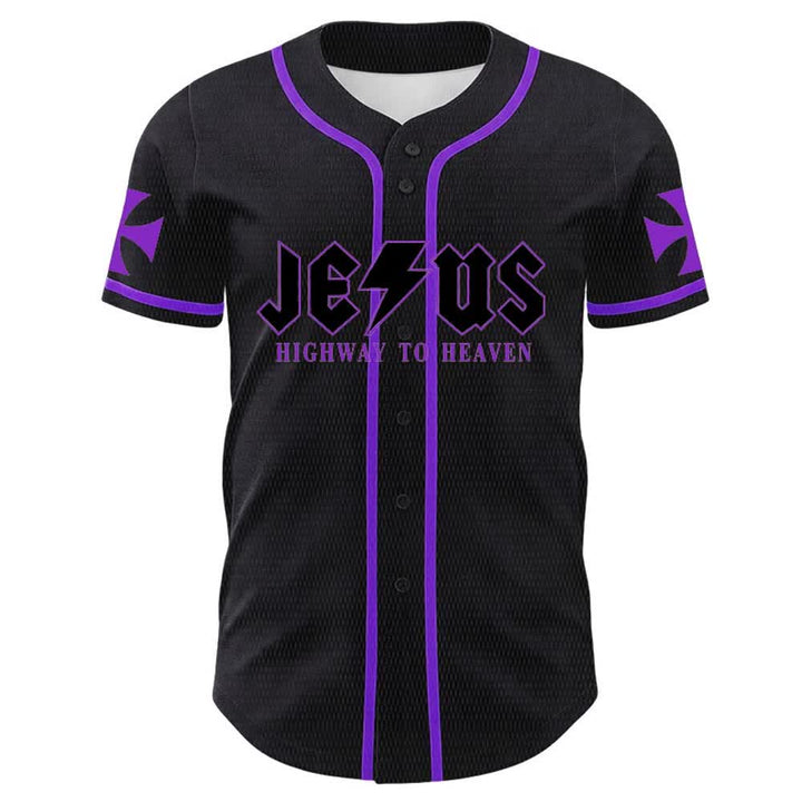 Christianartworkshop Jesus Highway To Heaven Lion Of Judah Unisex Baseball Jersey - image 20
