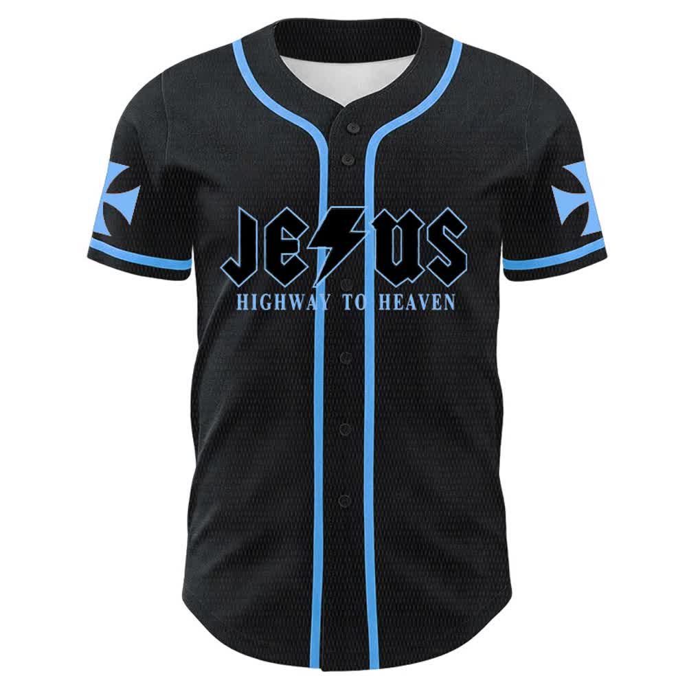 Christianartworkshop Jesus Highway To Heaven Lion Of Judah Unisex Baseball Jersey - image 14