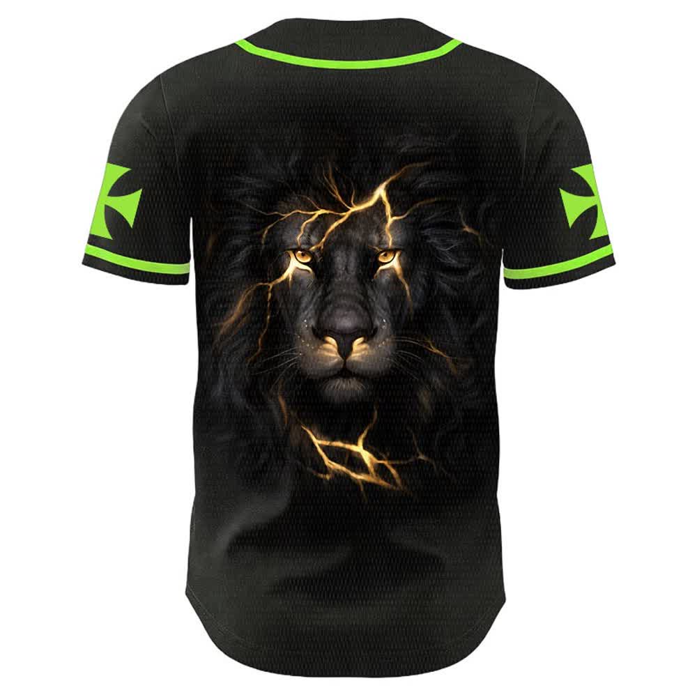 Christianartworkshop Jesus Highway To Heaven Lion Of Judah Unisex Baseball Jersey - image 16