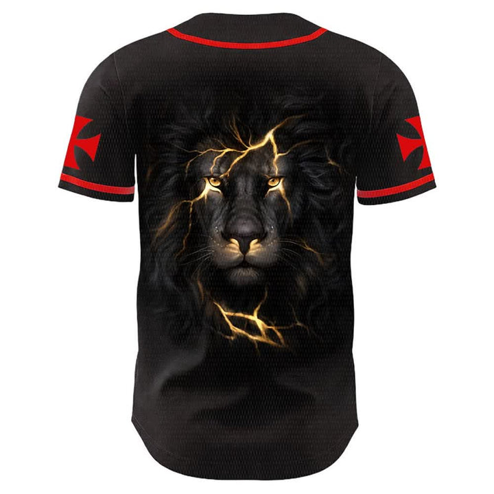 Christianartworkshop Jesus Highway To Heaven Lion Of Judah Unisex Baseball Jersey - image 7