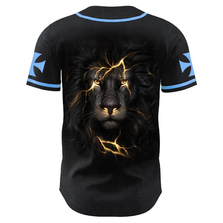 Christianartworkshop Jesus Highway To Heaven Lion Of Judah Unisex Baseball Jersey - image 13