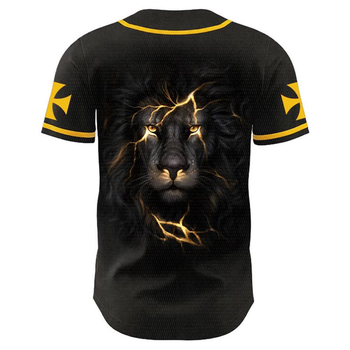 Christianartworkshop Jesus Highway To Heaven Lion Of Judah Unisex Baseball Jersey - image 1