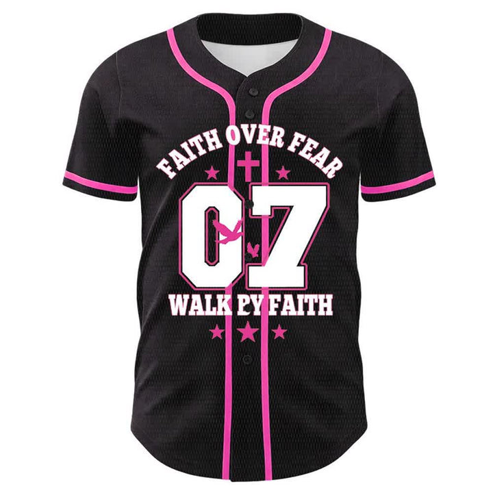 Christianartworkshop Faith Over Fear Walk By Fear Number 07 Dove Cross Unisex Baseball Jersey - image 22