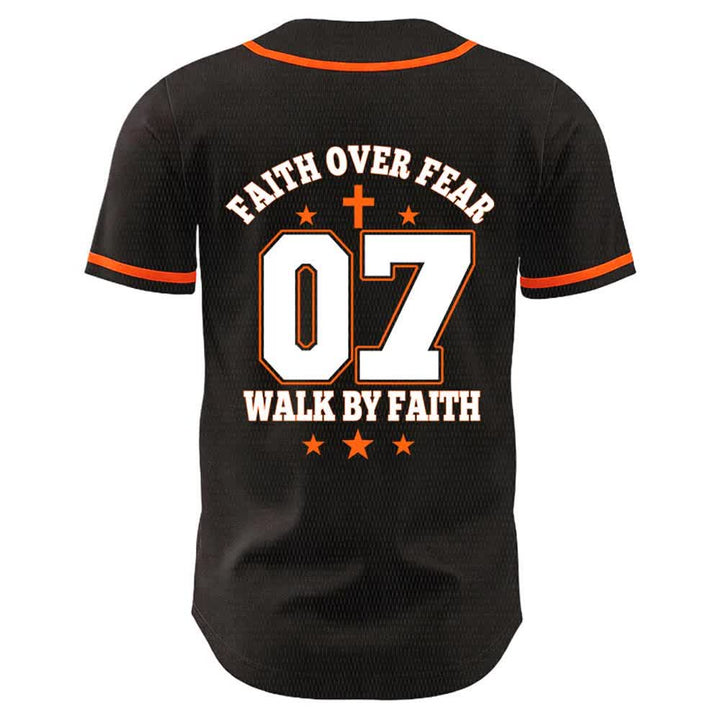 Christianartworkshop Faith Over Fear Walk By Fear Number 07 Dove Cross Unisex Baseball Jersey - image 11