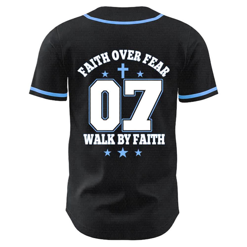 Christianartworkshop Faith Over Fear Walk By Fear Number 07 Dove Cross Unisex Baseball Jersey - image 14
