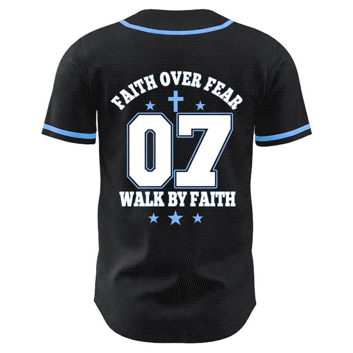 Christianartworkshop Faith Over Fear Walk By Fear Number 07 Dove Cross Unisex Baseball Jersey - image 14