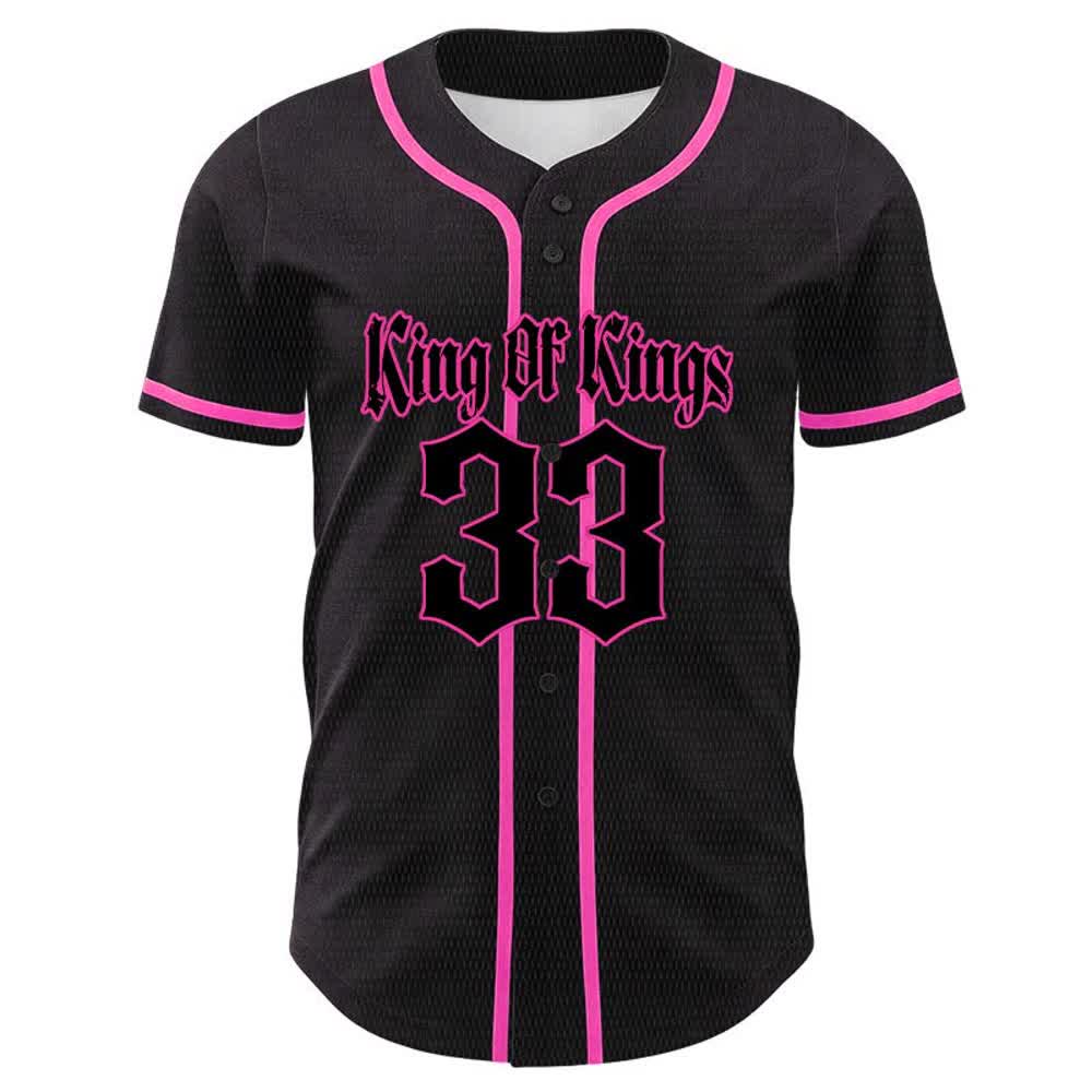 Christianartworkshop King Of Kings Number 33 Jesus Carrying Cross Unisex Baseball Jersey - image 23