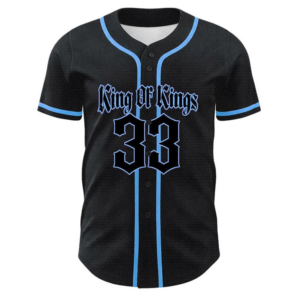 Christianartworkshop King Of Kings Number 33 Jesus Carrying Cross Unisex Baseball Jersey - image 14