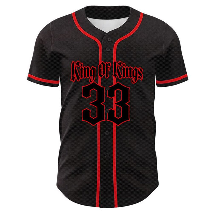 Christianartworkshop King Of Kings Number 33 Jesus Carrying Cross Unisex Baseball Jersey - image 8