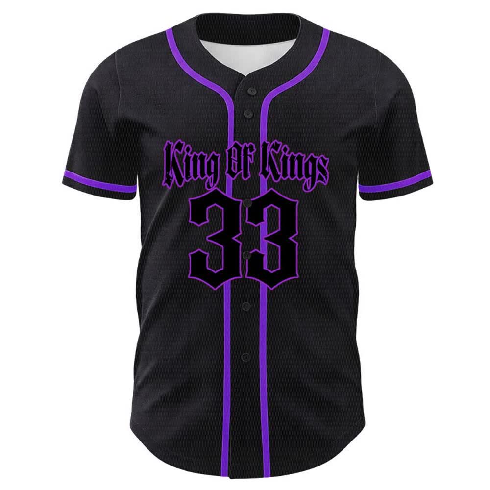 Christianartworkshop King Of Kings Number 33 Jesus Carrying Cross Unisex Baseball Jersey - image 20