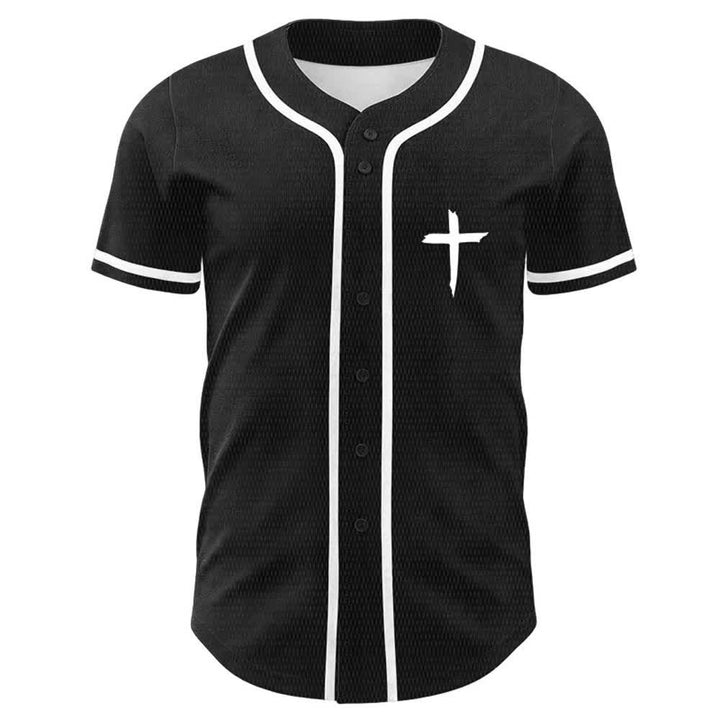 Christianartworkshop GOAT God Over All Things Simple Cross Unisex Baseball Jersey - image 5