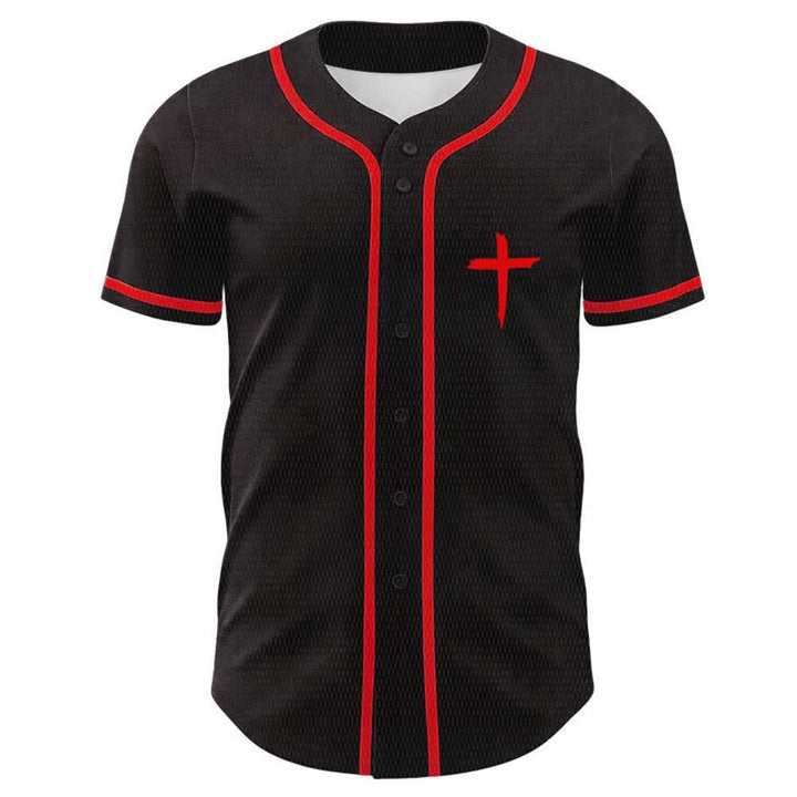 Christianartworkshop GOAT God Over All Things Simple Cross Unisex Baseball Jersey - image 8