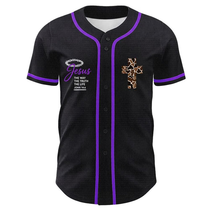 Christianartworkshop Leopard Print Cross I Can Do All Things Through Christ Unisex Baseball Jersey - image 20