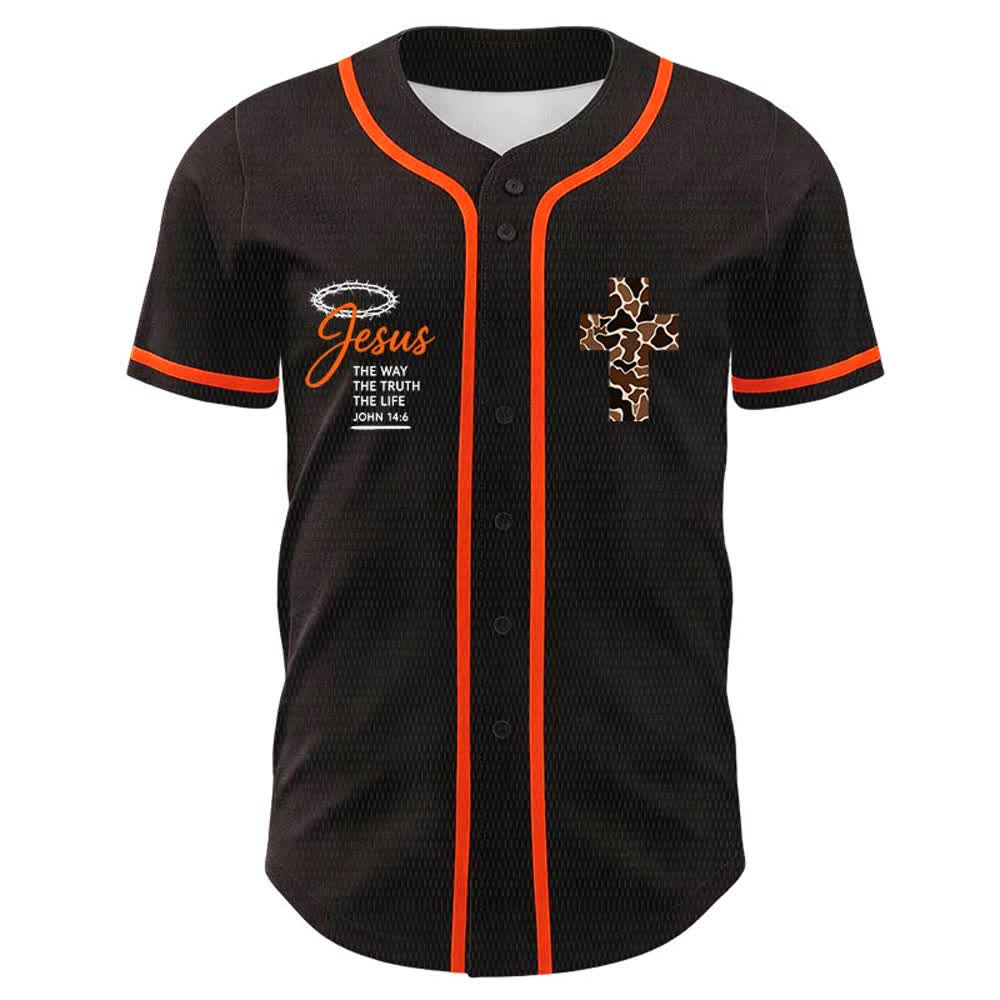 Christianartworkshop Leopard Print Cross I Can Do All Things Through Christ Unisex Baseball Jersey - image 11