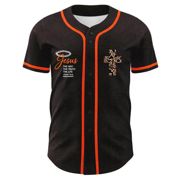 Christianartworkshop Leopard Print Cross I Can Do All Things Through Christ Unisex Baseball Jersey - image 11