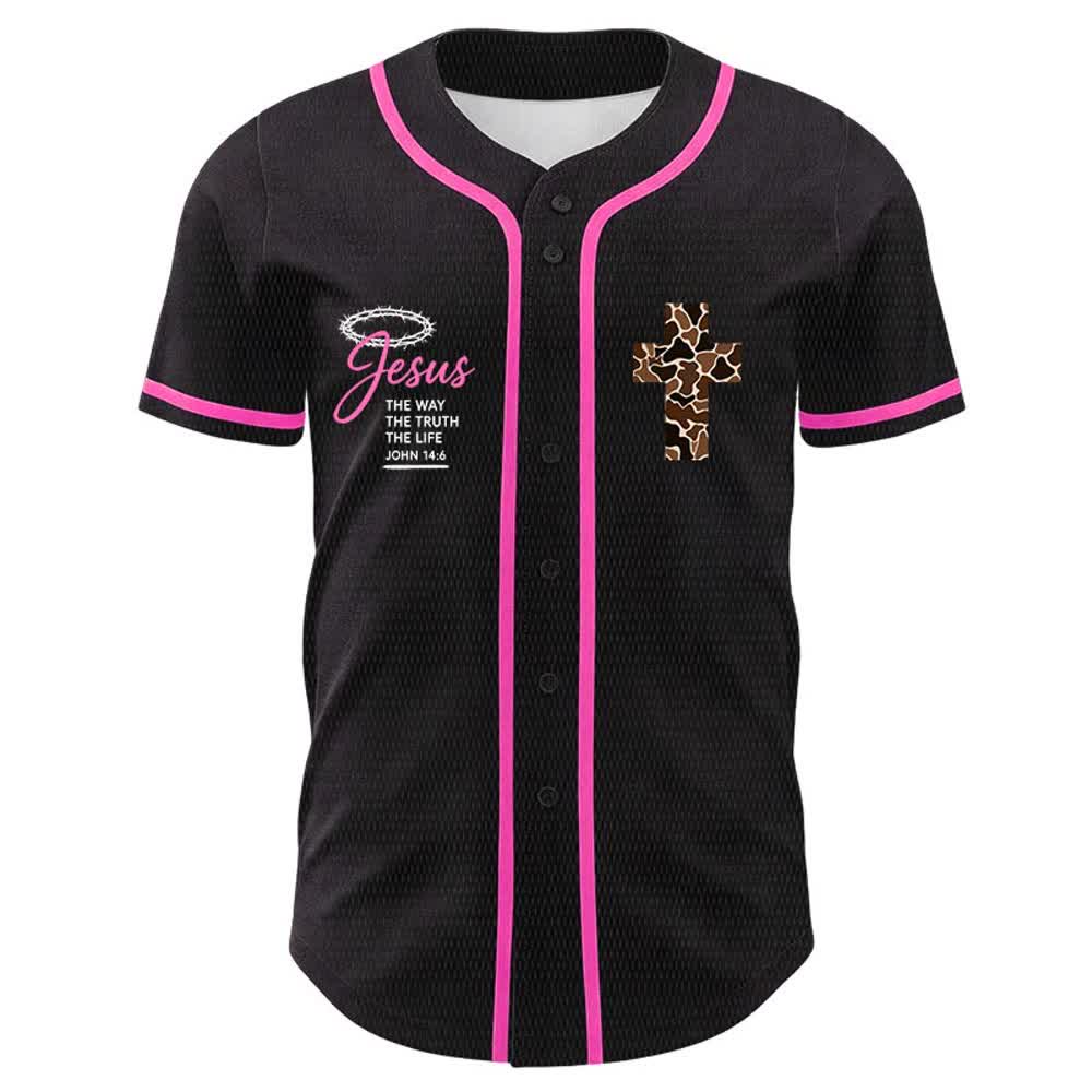 Christianartworkshop Leopard Print Cross I Can Do All Things Through Christ Unisex Baseball Jersey - image 23