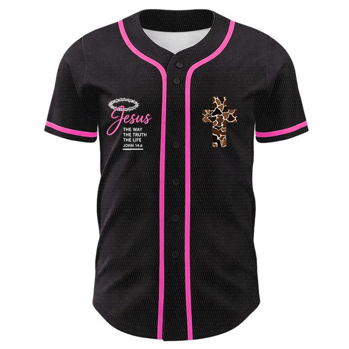 Christianartworkshop Leopard Print Cross I Can Do All Things Through Christ Unisex Baseball Jersey - image 23