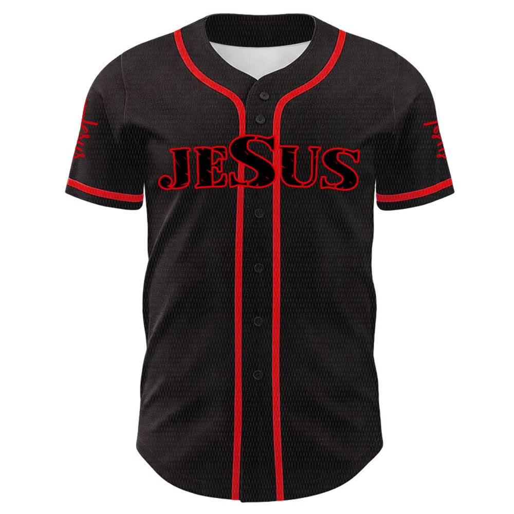 Christianartworkshop Jesus Spirit Rich Crown Of Thorns Portrait Unisex Baseball Jersey - image 11