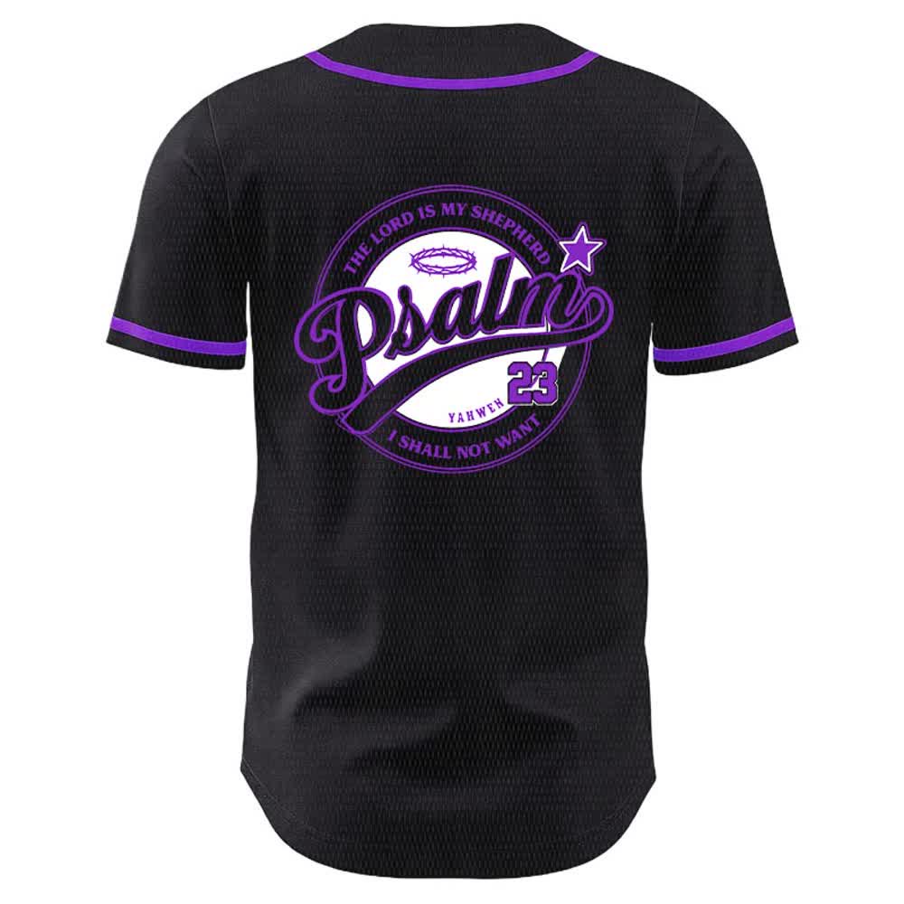 Christianartworkshop Psalm 23 The Lord Is My Shepherd Unisex Baseball Jersey - image 22