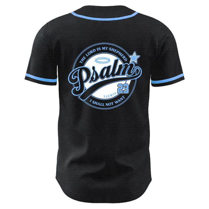 Christianartworkshop Psalm 23 The Lord Is My Shepherd Unisex Baseball Jersey - image 4