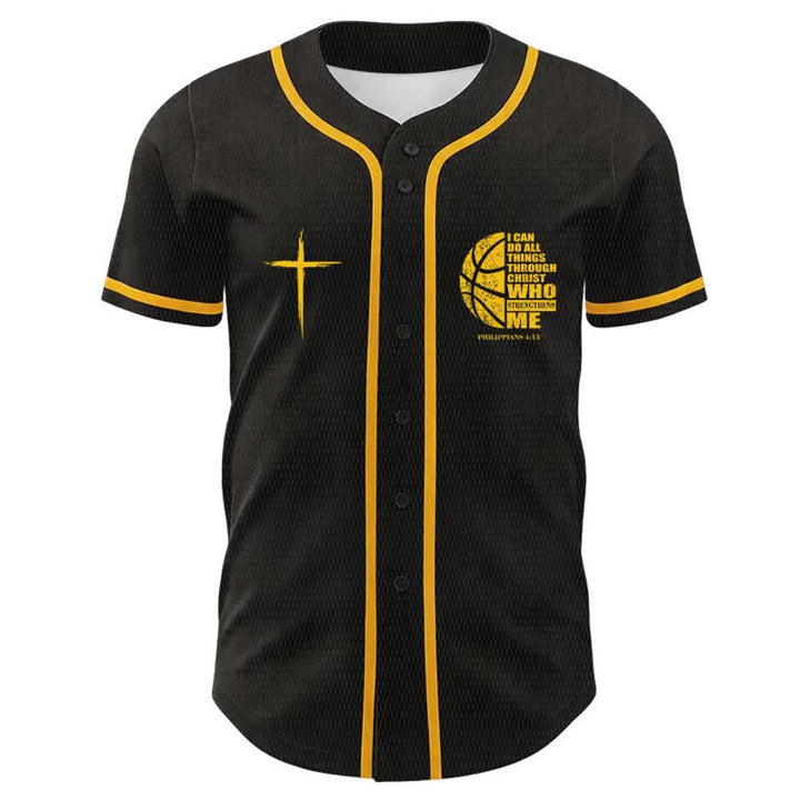Christianartworkshop Basketball I Can Do All Things Through Christ Unisex Baseball Jersey - image 11
