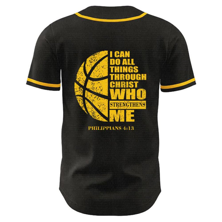 Christianartworkshop Basketball I Can Do All Things Through Christ Unisex Baseball Jersey - image 10