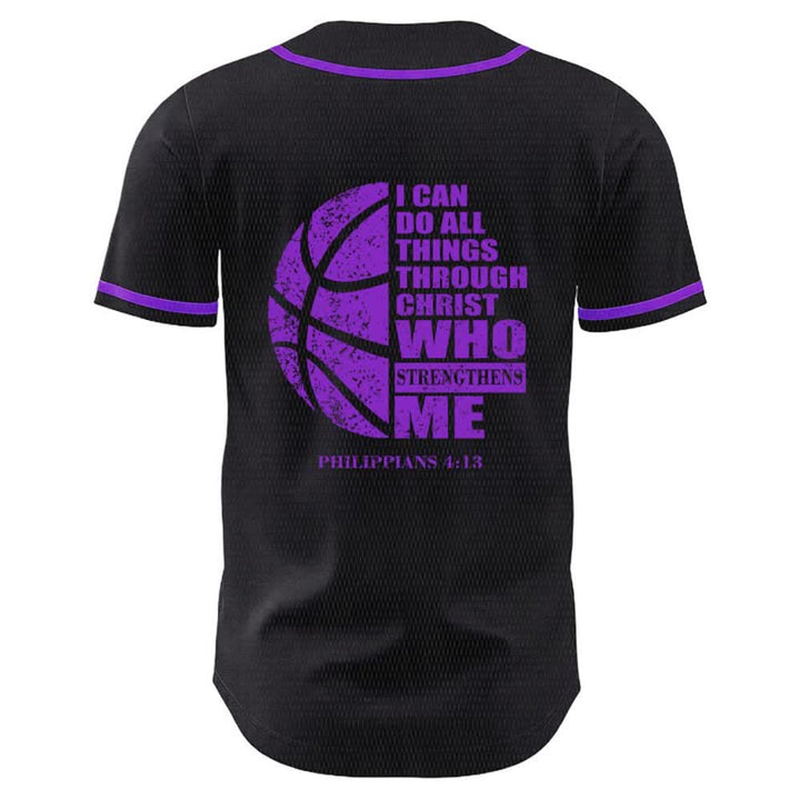 Christianartworkshop Basketball I Can Do All Things Through Christ Unisex Baseball Jersey - image 22