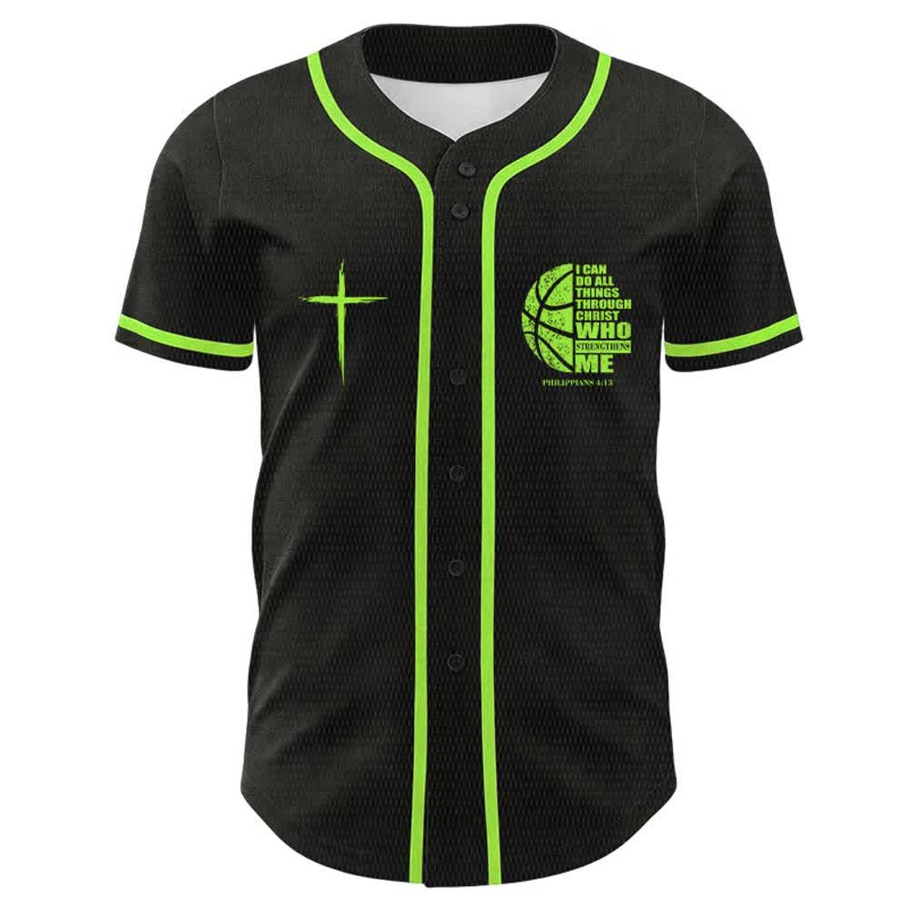 Christianartworkshop Basketball I Can Do All Things Through Christ Unisex Baseball Jersey - image 20