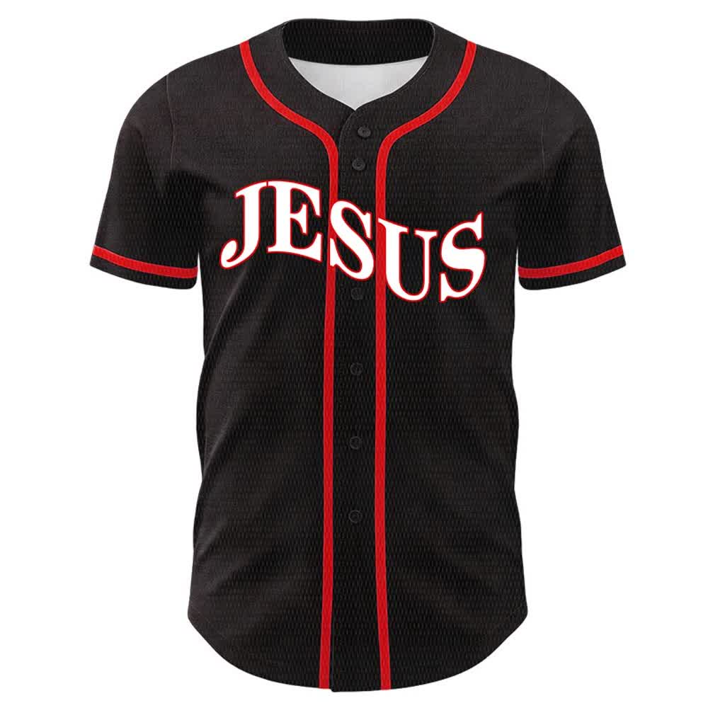Christianartworkshop Jesus Is King John 3:16 Unisex Baseball Jersey - image 14