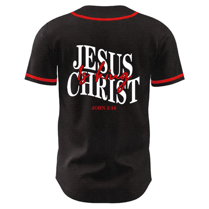 Christianartworkshop Jesus Is King John 3:16 Unisex Baseball Jersey - image 13