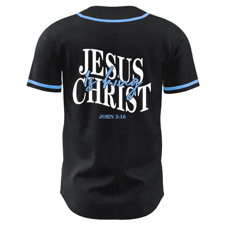 Christianartworkshop Jesus Is King John 3:16 Unisex Baseball Jersey - image 10