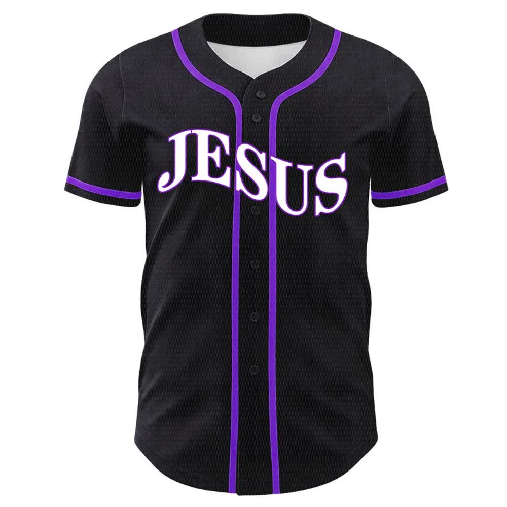 Christianartworkshop Jesus Is King John 3:16 Unisex Baseball Jersey - image 23