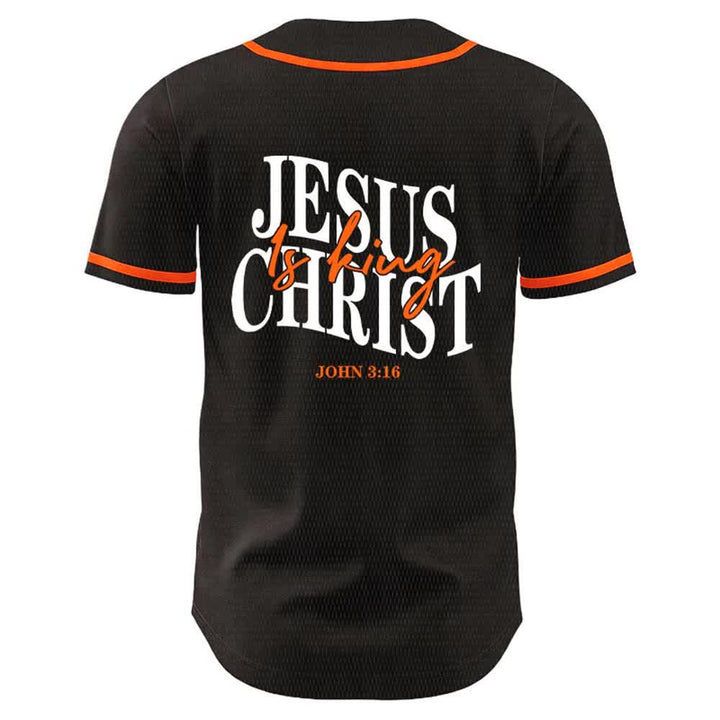 Christianartworkshop Jesus Is King John 3:16 Unisex Baseball Jersey - image 16