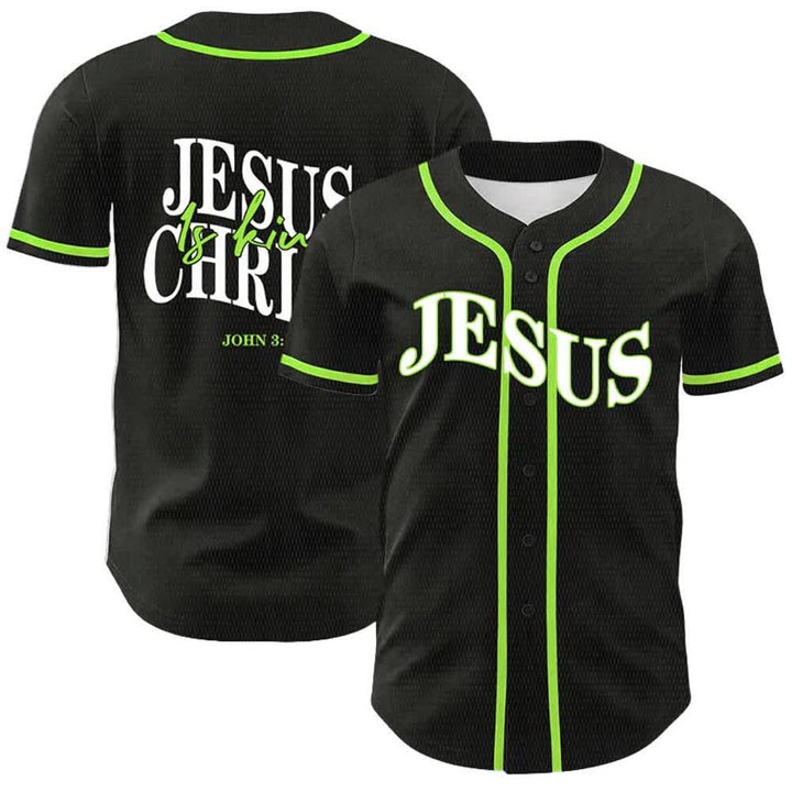 Christianartworkshop Jesus Is King John 3:16 Unisex Baseball Jersey - Light Green - 5XL - image 18