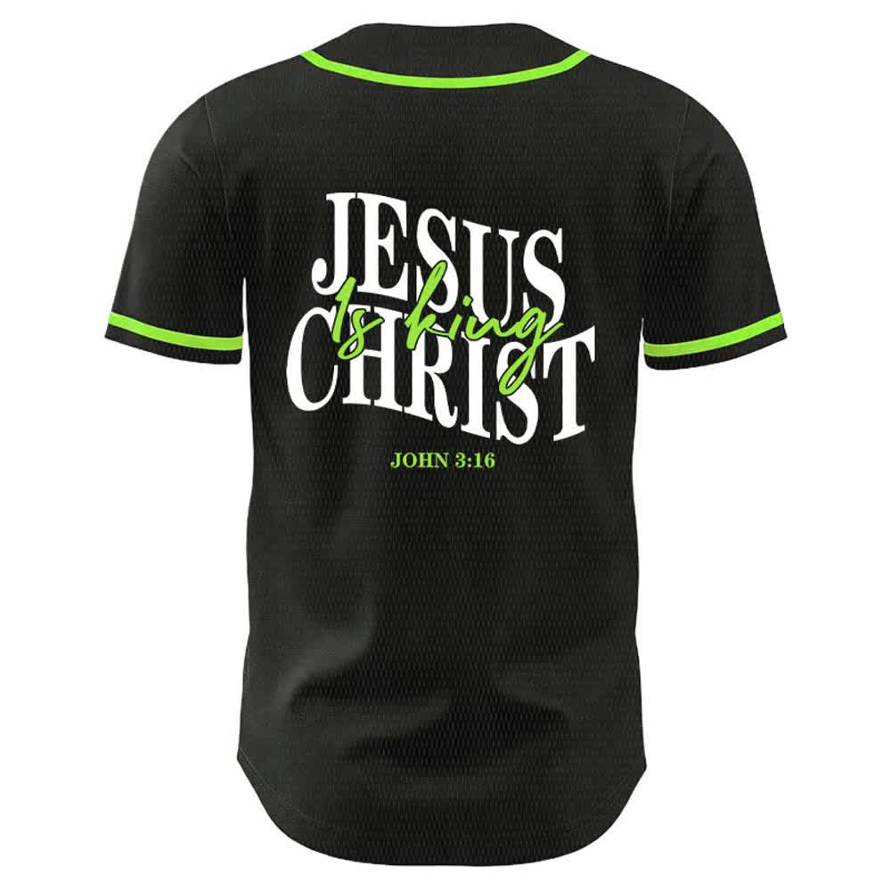 Christianartworkshop Jesus Is King John 3:16 Unisex Baseball Jersey - image 19