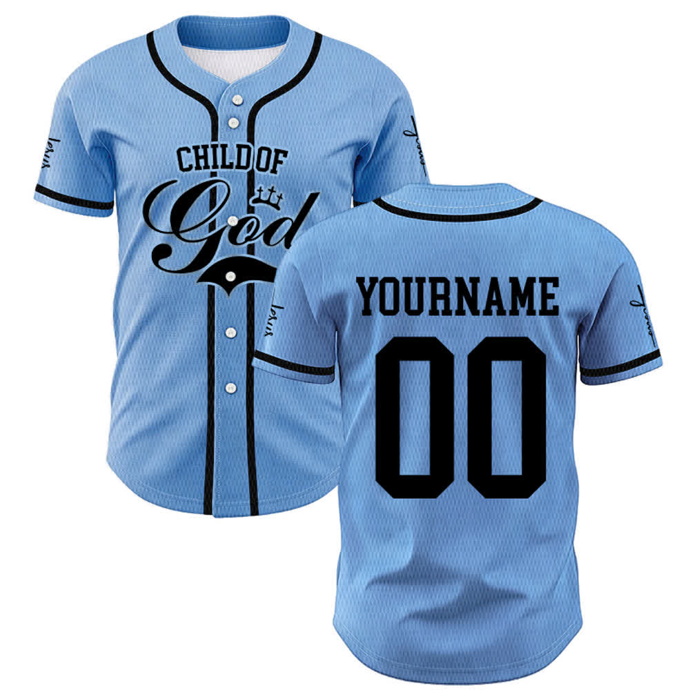 Christianartworkshop Child Of God Personalized Name Number Unisex Custom Baseball Jersey - image 32