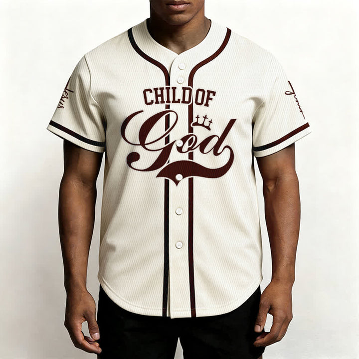 Christianartworkshop Child Of God Personalized Name Number Unisex Custom Baseball Jersey - image 59