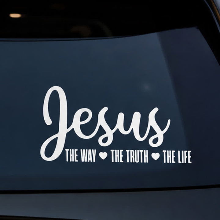 Christianartworkshop Jesus The Way The Truth The Life Religious Faith Car Sticker - image 4