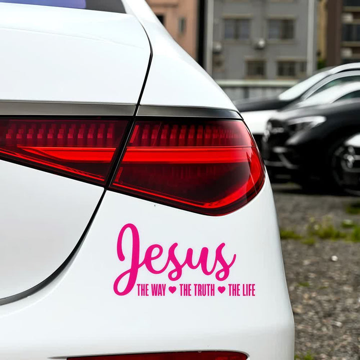 Christianartworkshop Jesus The Way The Truth The Life Religious Faith Car Sticker - image 8