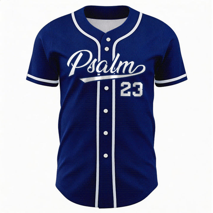 Christianartworkshop Retro Sport Style Psalm 23 Unisex Baseball Jersey - image 1