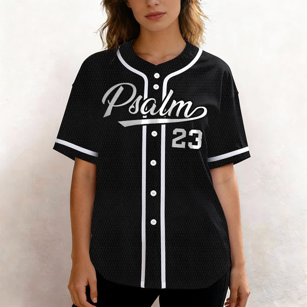 Christianartworkshop Retro Sport Style Psalm 23 Unisex Baseball Jersey - image 19