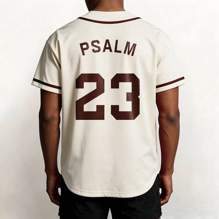 Christianartworkshop Retro Sport Style Psalm 23 Unisex Baseball Jersey - image 55