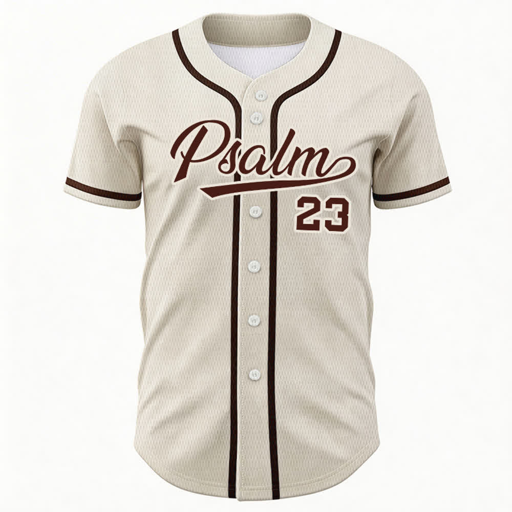 Christianartworkshop Retro Sport Style Psalm 23 Unisex Baseball Jersey - image 50