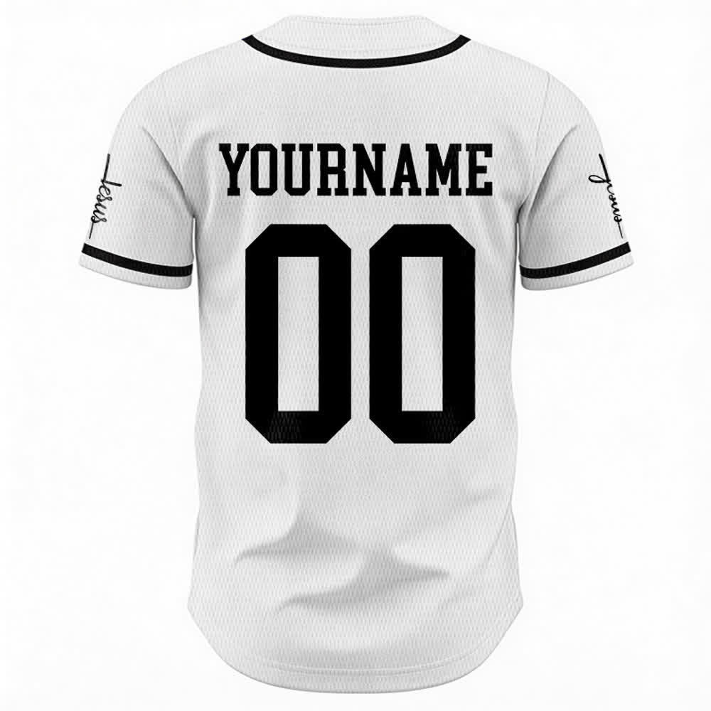 Christianartworkshop Bold Team Jesus Custom Name Number Unisex Custom Baseball Jersey - image 10